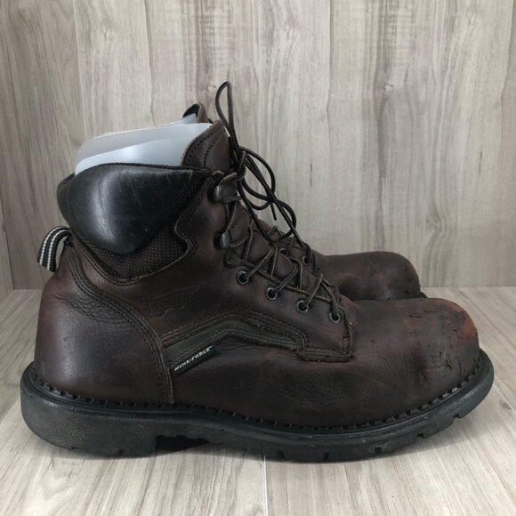 Red Wing Steel Toe Boots Men\'s Size 13 Brown Leather Work Shoes main image 8